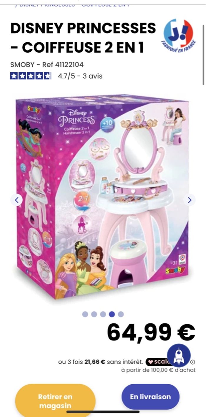 Coiffeuse neuf ! Disney princesse