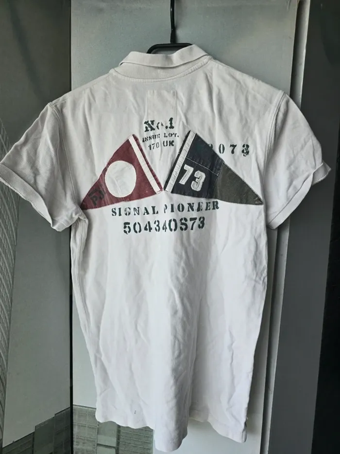 Polo Pepe Jeans homme taille S blanc avec motif dos - photo numéro 4