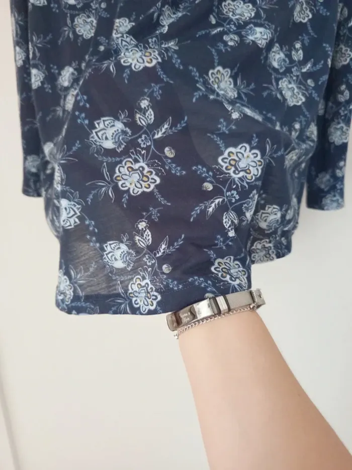 Blouse manches longues à motifs femme - photo numéro 5