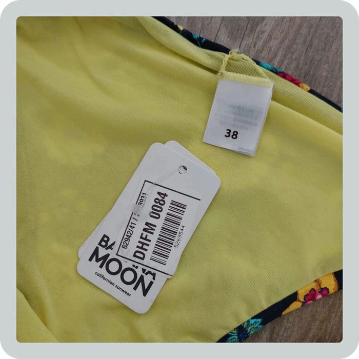 Bas de maillot de bain bleu marine à motif fleuri - Taille 38 Banana Moon - photo numéro 3