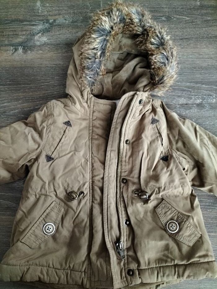 Manteau parka fille 12-18 mois