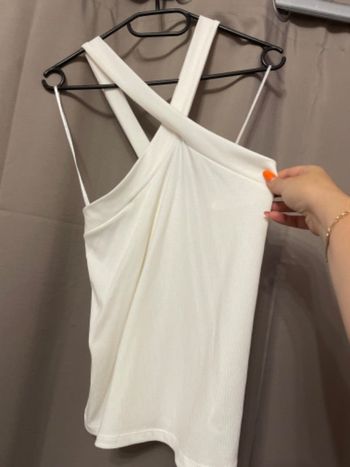 Top bustier croisé