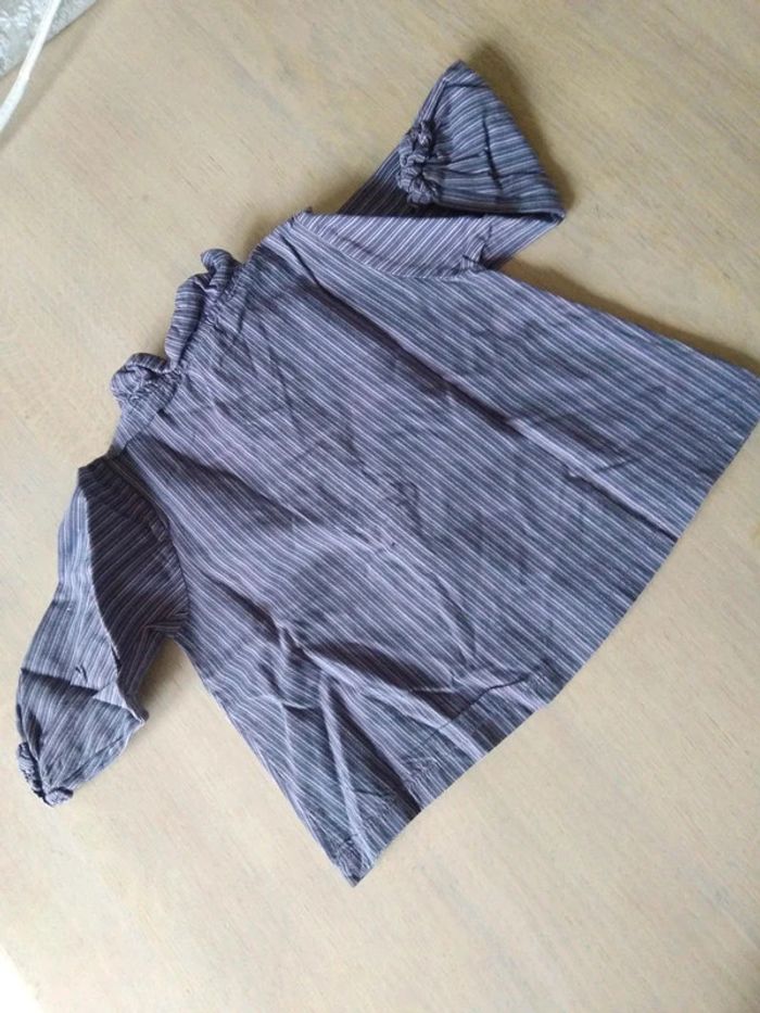 Blouse rayée violette 18 mois - photo numéro 5
