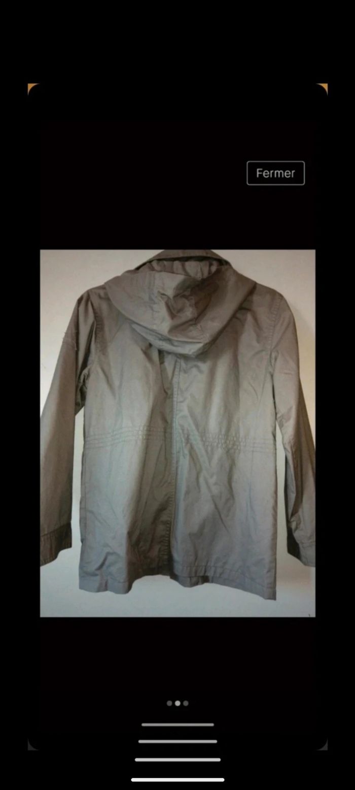 Manteau imperméable CFK kaki. Taille 12 ans - photo numéro 2
