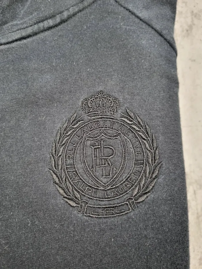 Gilet à capuche zippé Ralph Lauren noir – Taille 1X/48 Femmes - photo numéro 5