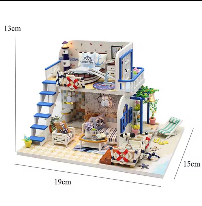 Maison miniature bord de mer à construire sois même