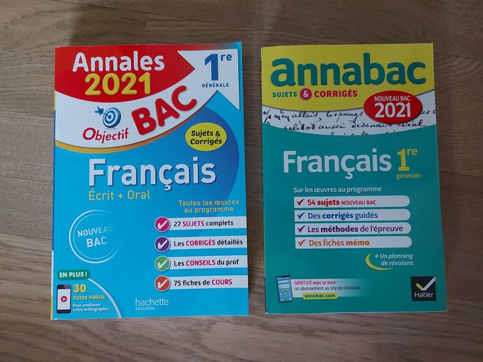 Français - Sujets & Corrigés - 1re