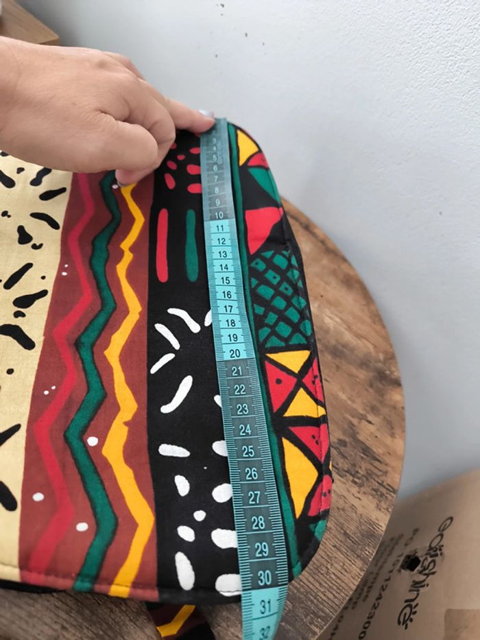 Sac en wax patché neuf - photo numéro 6