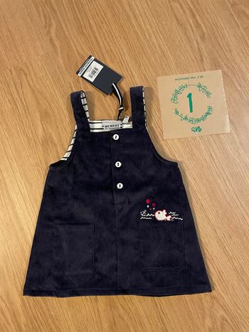 Robe fille 12 mois neuve