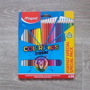 Lot de 24 crayons de couleur Maped Color'peps Strong NEUF