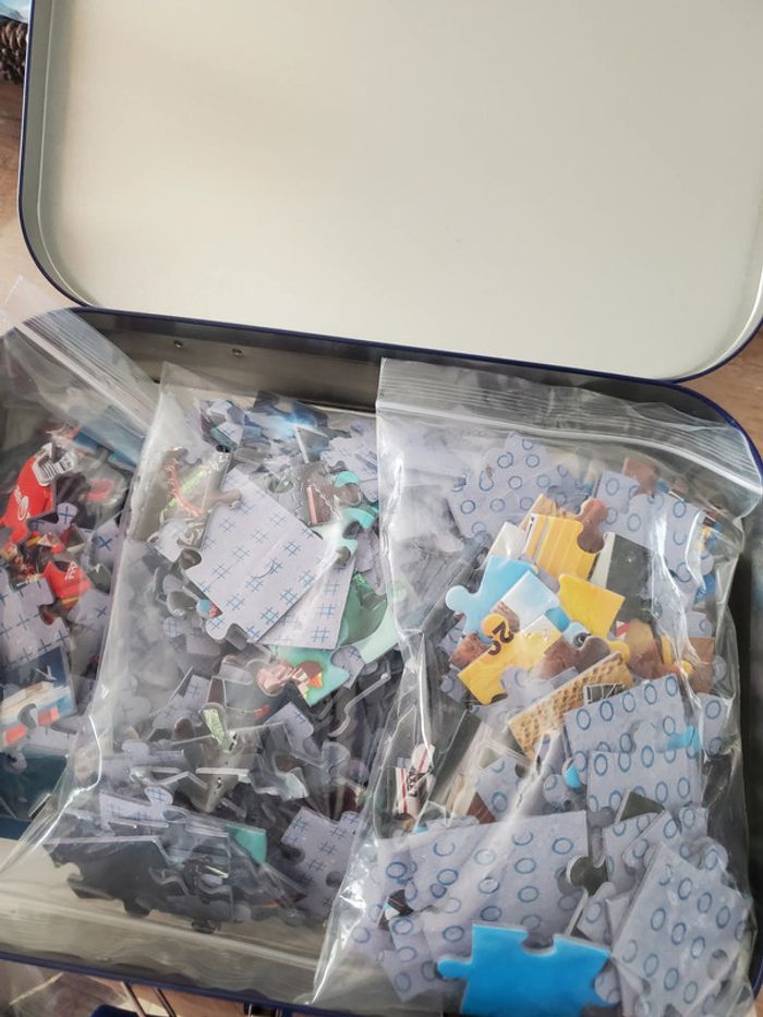 Valise métal Playmobil 55599 4 puzzles - photo numéro 3