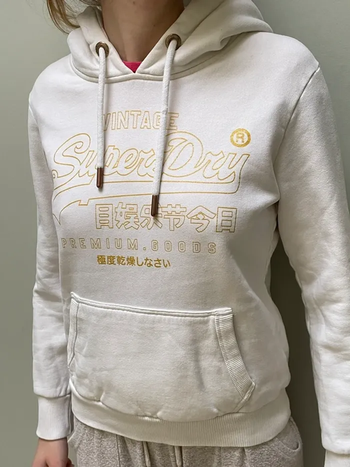 Sweat Superdry crème femme 36