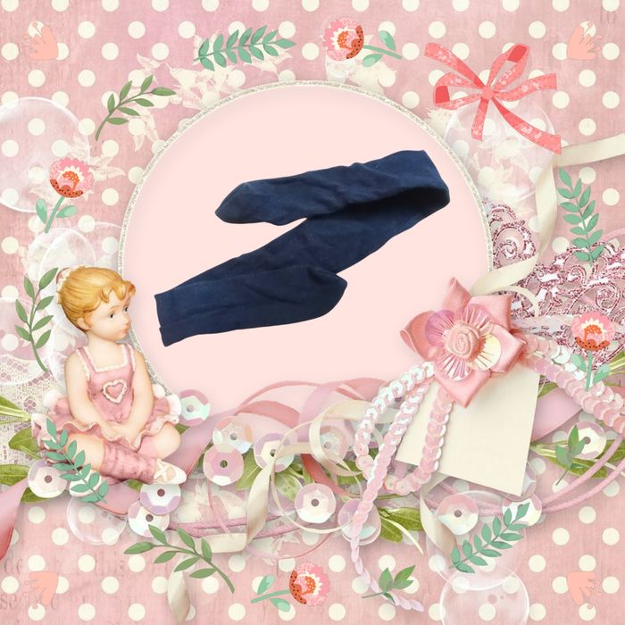 Bandeau noir  pour bébé fille.