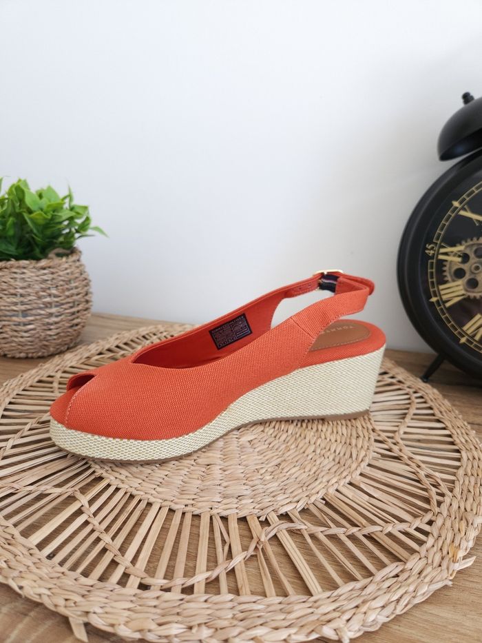 Espadrilles Sandales compensées en toile Tommy Hilfiger Pointure 39 - photo numéro 3