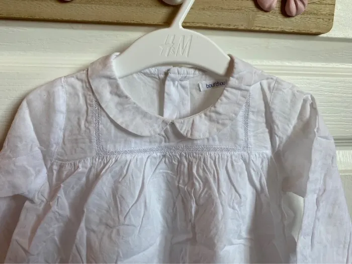 Blouse blanche col Claudine bout’chou - photo numéro 2