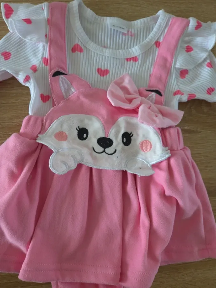 Robe renard rose 9 mois - photo numéro 2