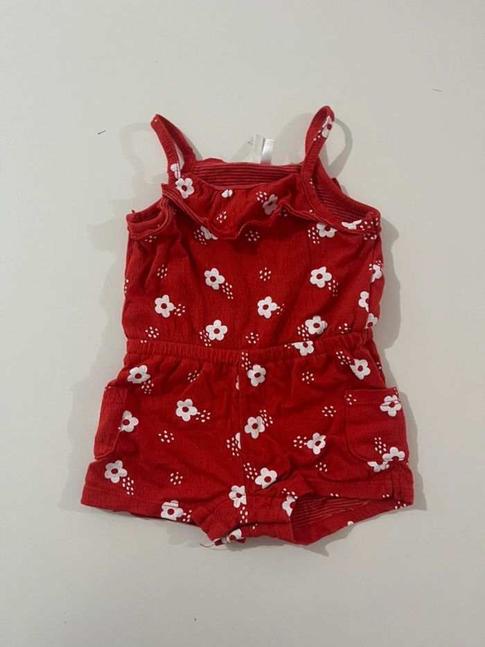 Combinaison short rouge - 3 mois - Orchestra