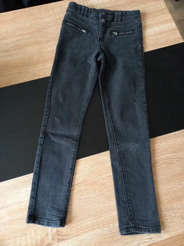 Jean noir skinny 8 ans