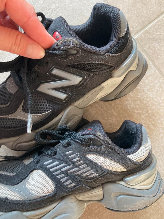Baskets Newbalance 9060 noir gris enfant garçon fille 33 sport - photo numéro 9