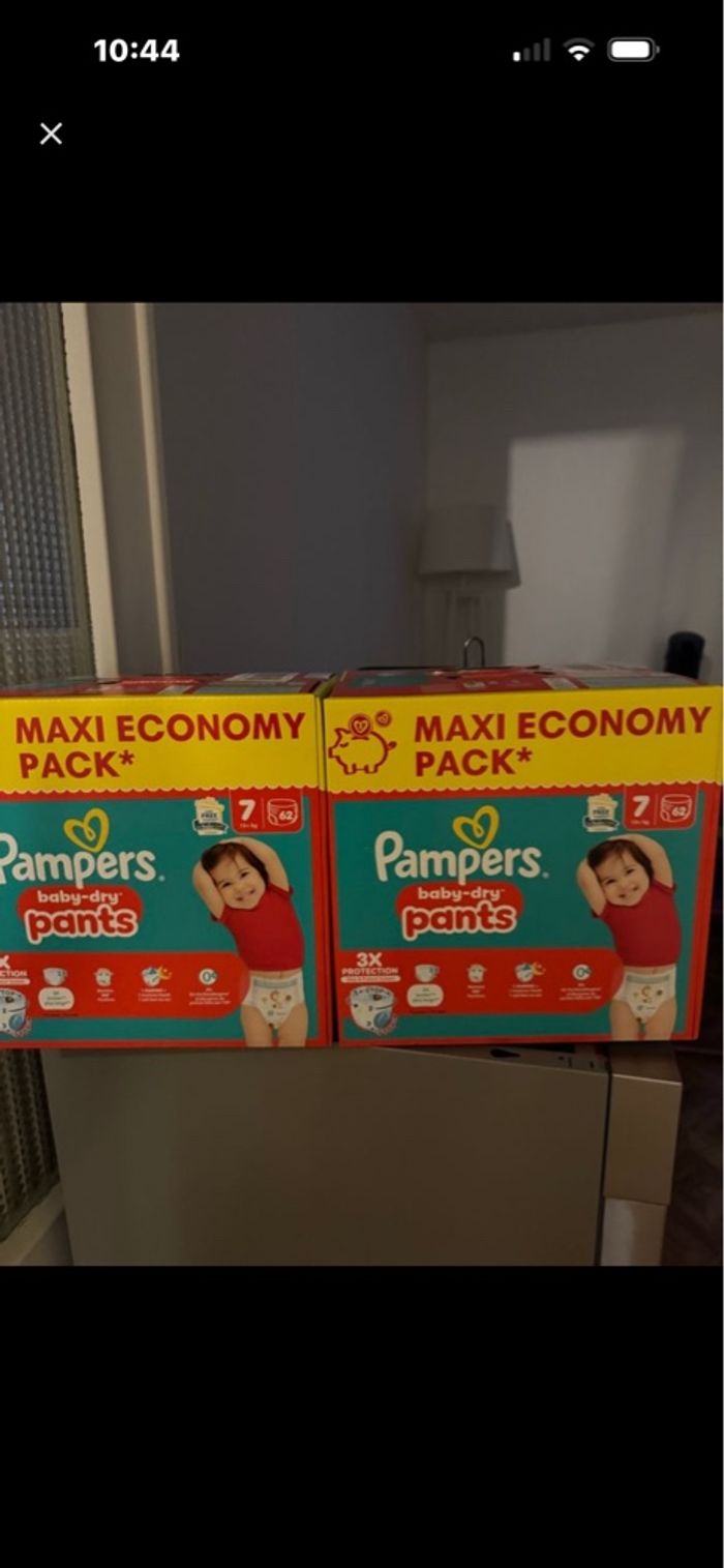 2 carton couche taille 7