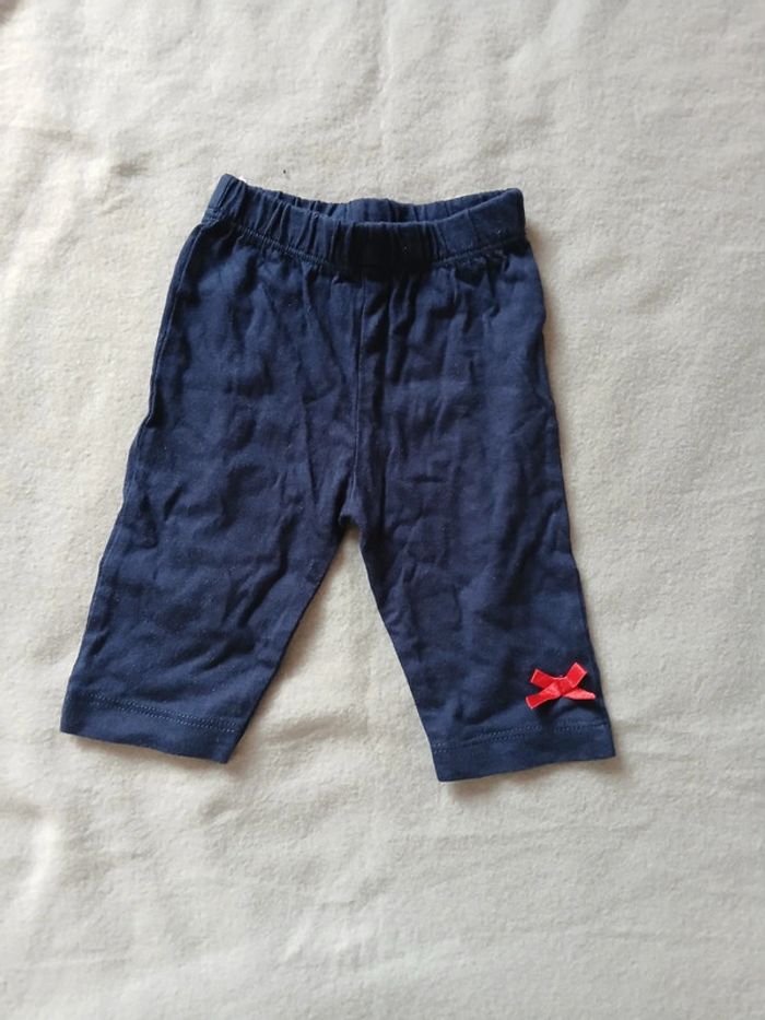 Ensemble été tunique/legging court 12 mois fille - photo numéro 3
