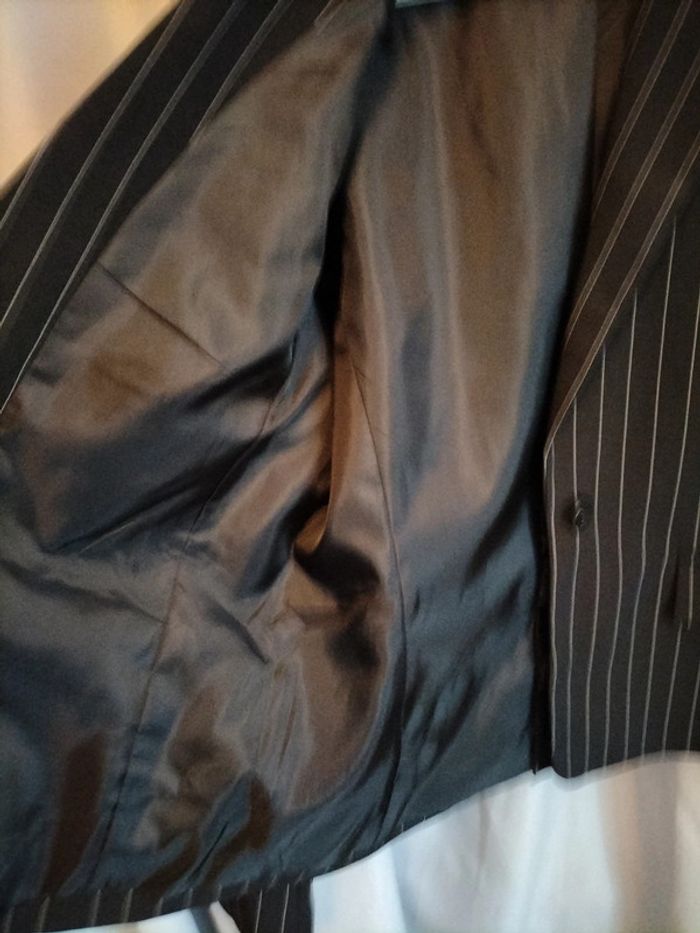 Veste tailleur rayé Taille 44 - photo numéro 4