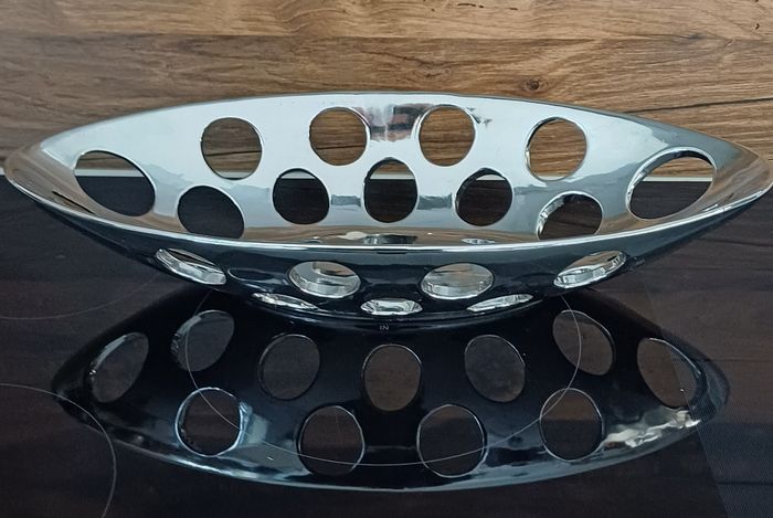 Coupe acier ovale argent