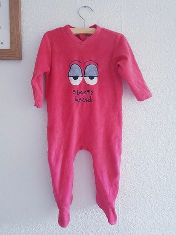 Jen & James - Grenouillère / pyjama une pièce / dors bien en velours - Patrick (Bob L'Éponge)