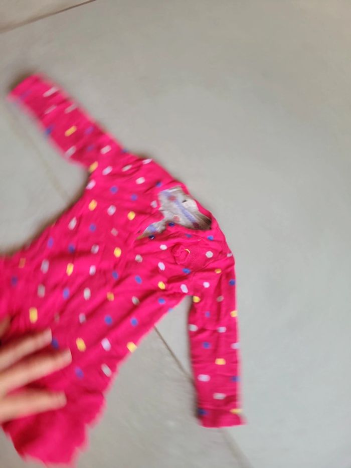 Neuf touché très doux tunique robe bébé hiver taille 9 12 mois - photo numéro 3