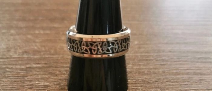 Bague spirituelle noeud celtique T9