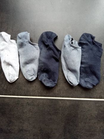 5 paires de chaussettes bon état taille basse 39-42
