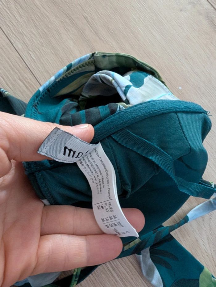 Maillot de bain 2 pièces taille 38 etam - photo numéro 3