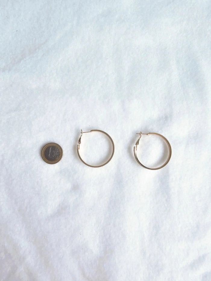 Magnifique créoles larges avec strass - photo numéro 3