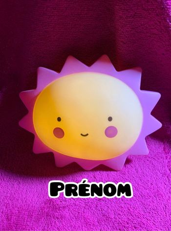 Veilleuse soleil personnalisé