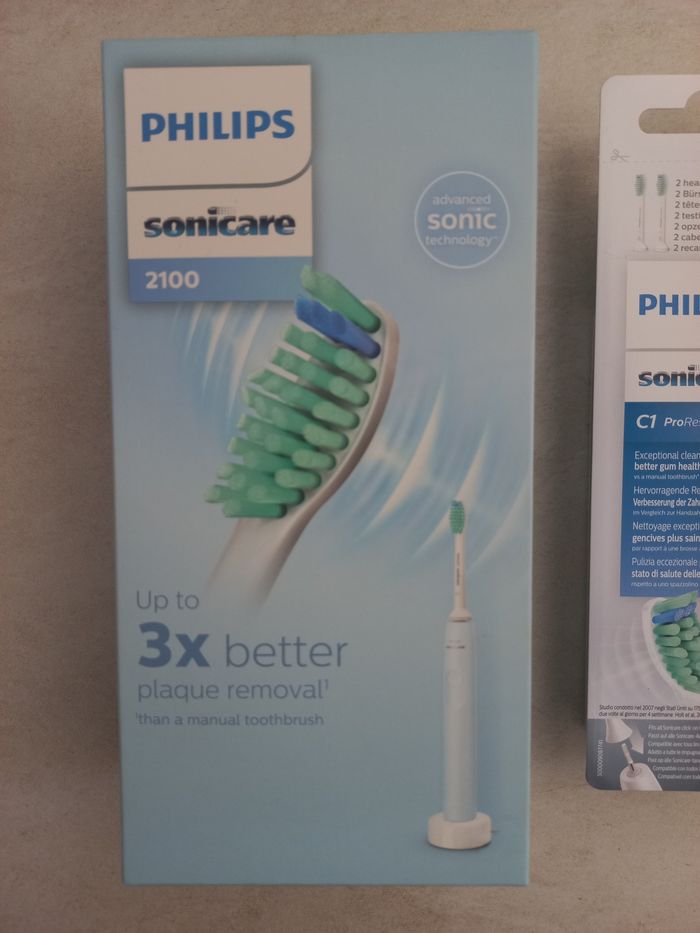 Philips Brosse à dents électrique Sonicare 2100 Series HX3651/11 + 2 recharges- Neuve - photo numéro 2