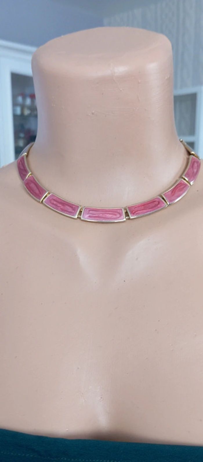 Ras du cou façon Monet plaques email