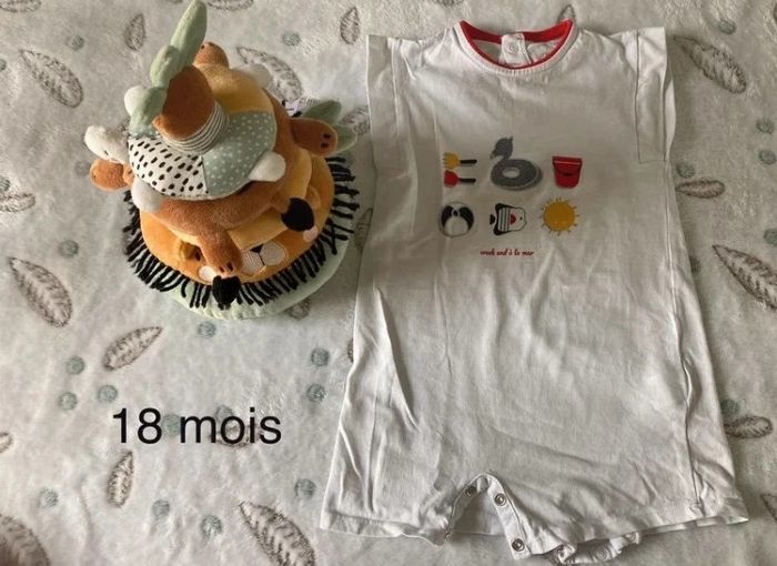 Combishort bébé garçon 18 mois