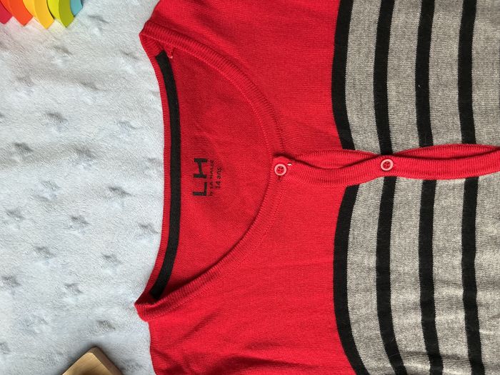 gilet léger gris rouge et noir 14 ans la halle - photo numéro 6