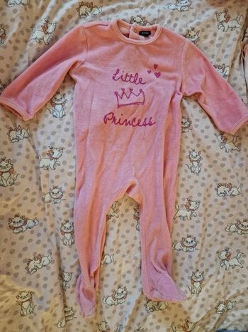 Pyjama 1 pièce 18 mois rose kiabi