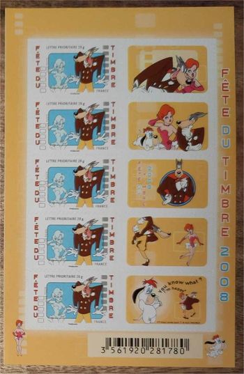 Fête du timbre 2008 Tex Avery Le Loup