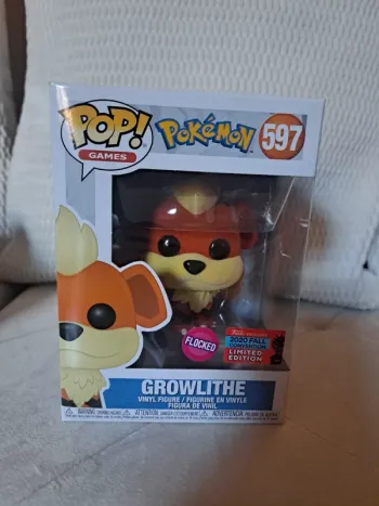 Funko pop Growlithe flocked