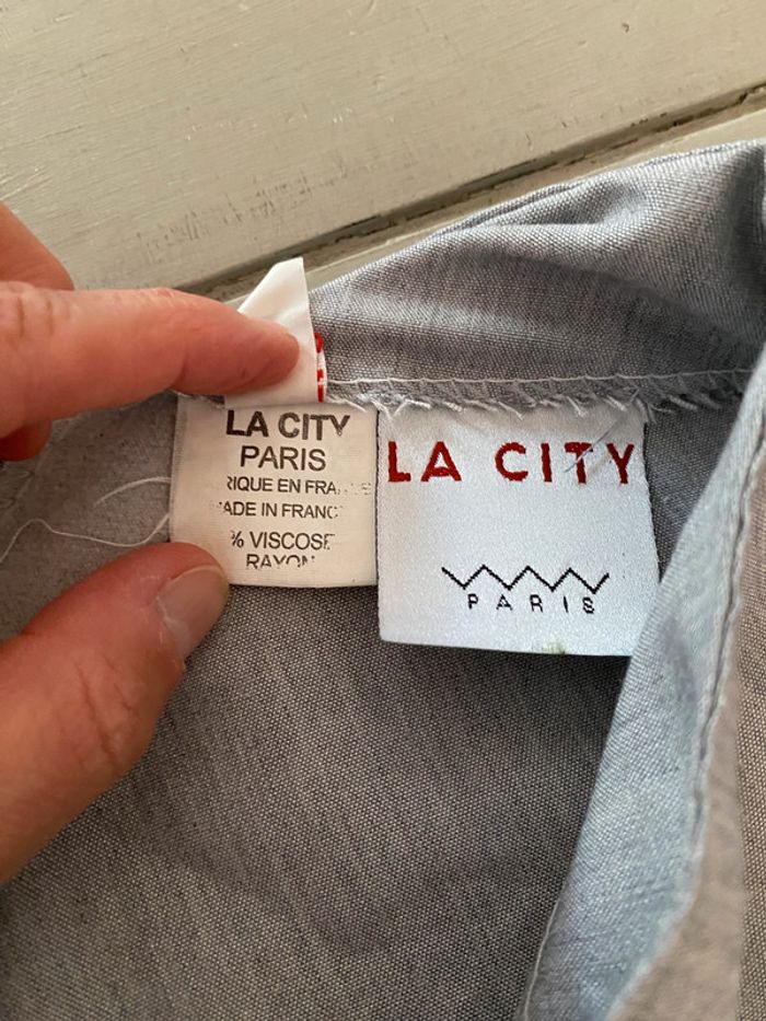 Jupe longue La City gris bleu clair taille 36 - photo numéro 12