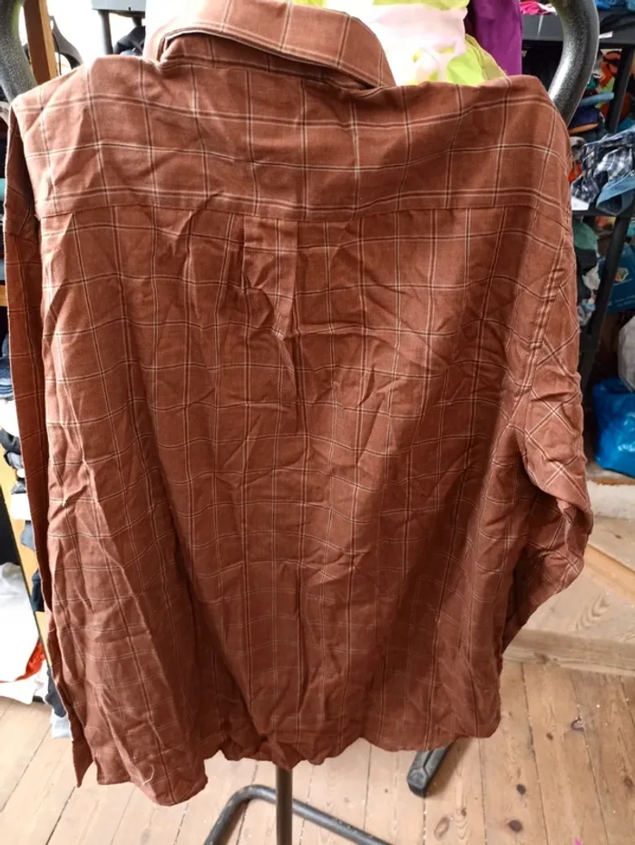 Chemise marron neuf taille xl - photo numéro 8