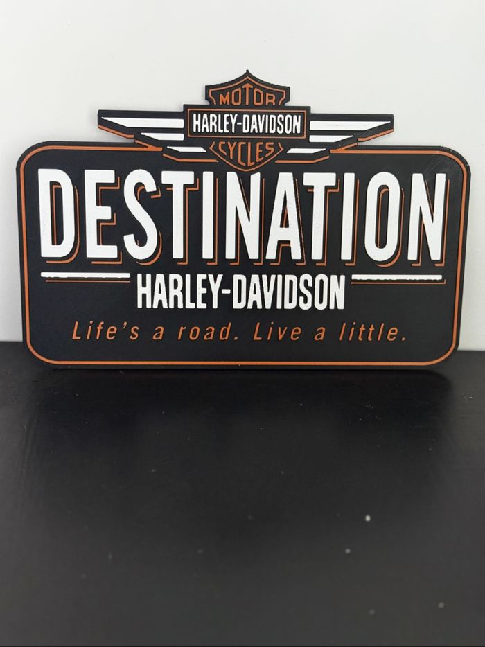 Hueforge vintage Harley Davidson