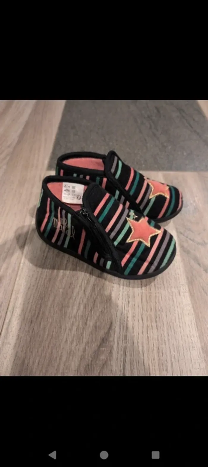 Chaussons a fermeture éclair chaussons taille 25 - photo numéro 4