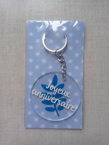 Porte clé joyeux anniversaire