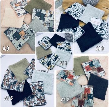 Lingettes lavable et réutilisable lot de 8