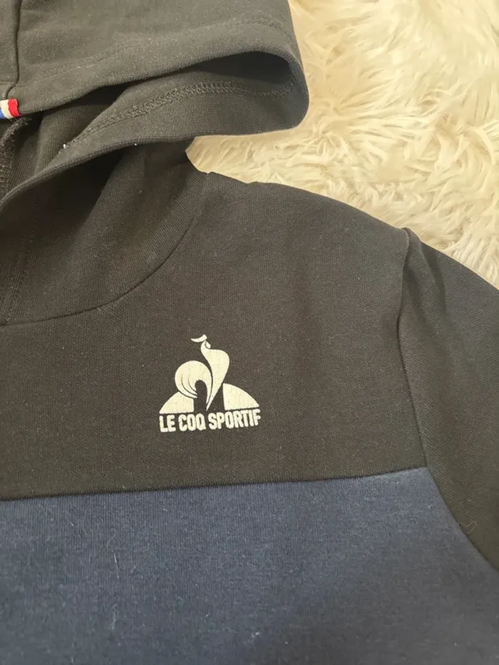 Pull à capuche le coq sportif 8 ans - photo numéro 4