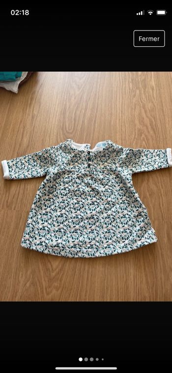 Ensemble fille robe+ gilet tout doux