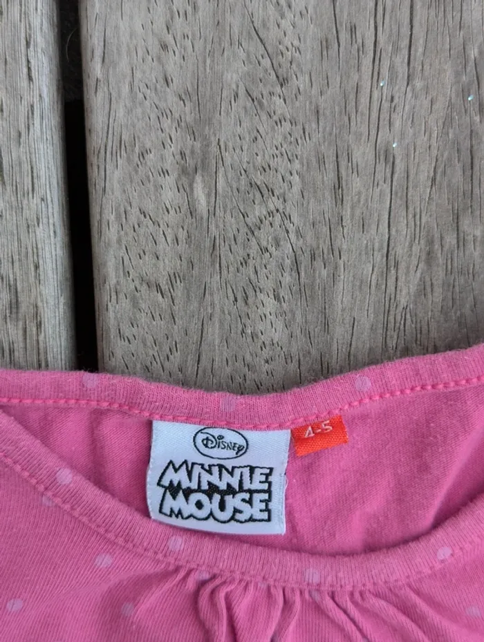 Tee-shirt manches longues 5 ans Disney Minnie mouse - photo numéro 2